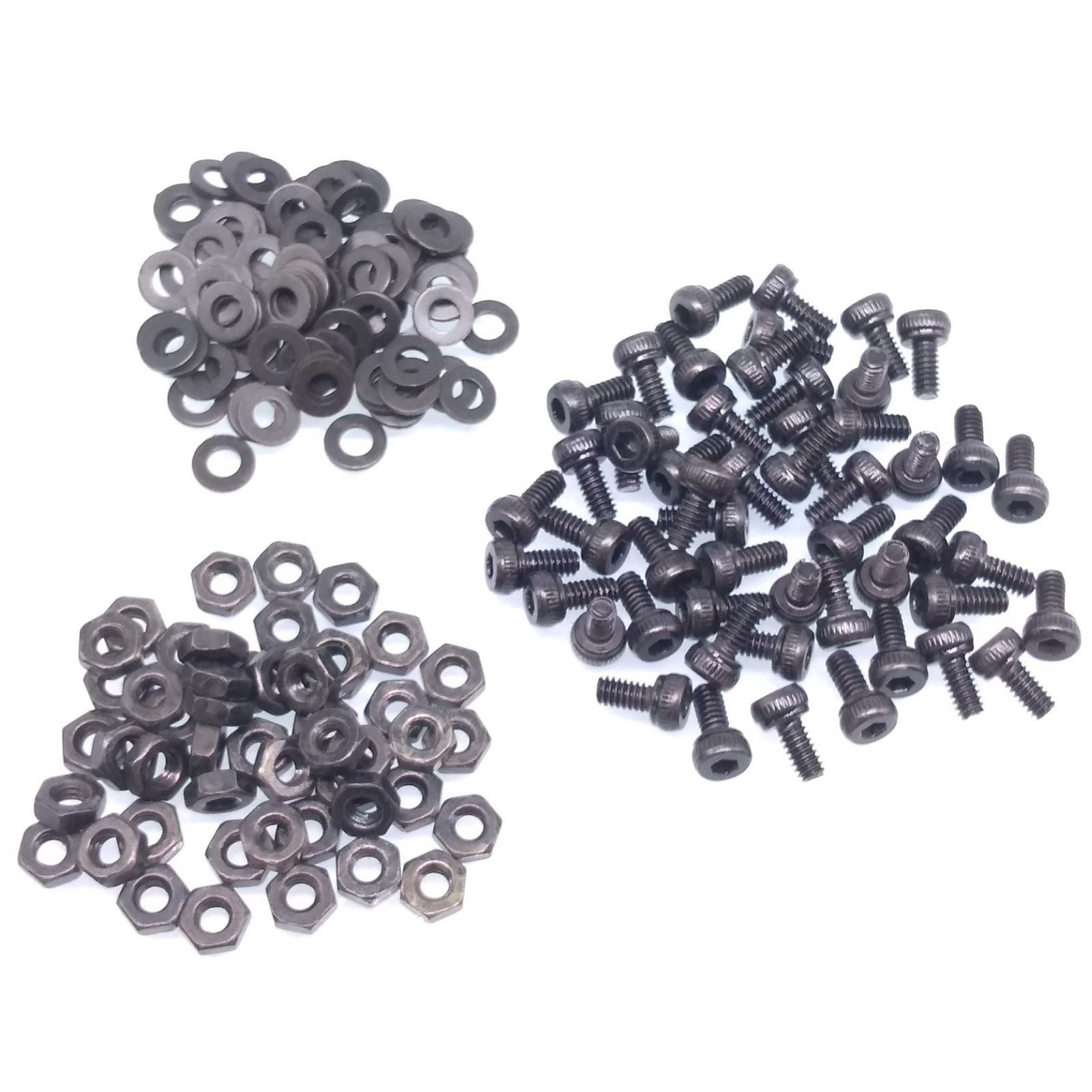 200x M2 x 4mm Socket Head Cap Screws Alloy Steel Allen Socket Drive Nuts Washers