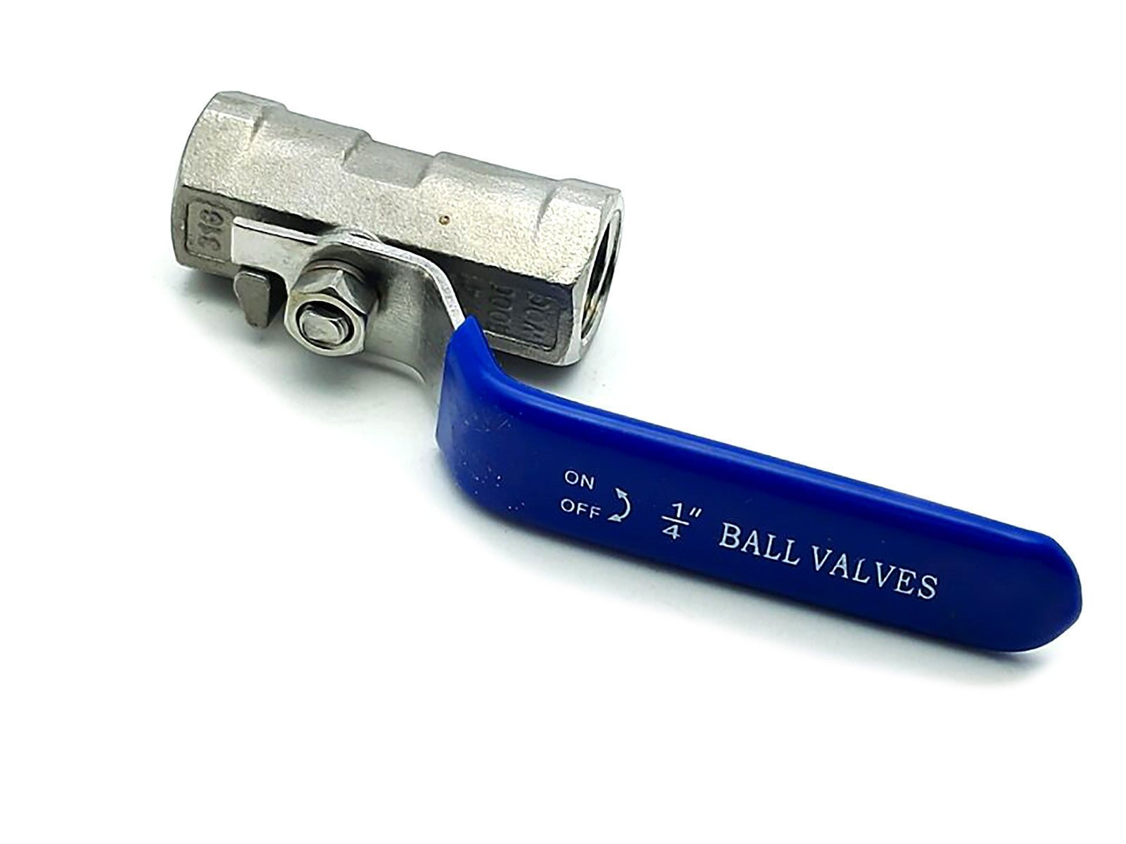 US Stock 1/4" NPT Female 1-Piece 316 Stainless Steel Prot Ball Valve WOG1000