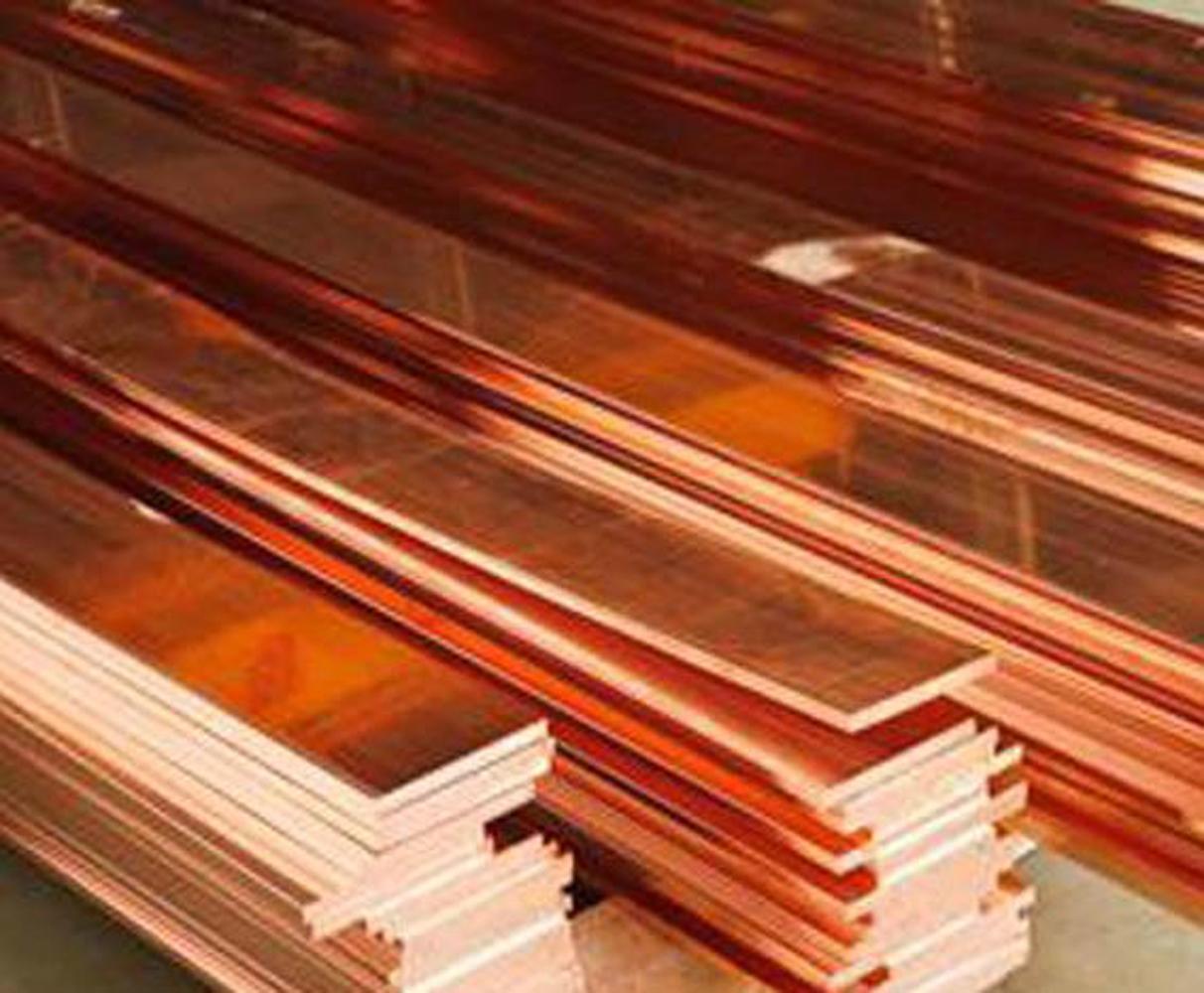 US Stock 2pcs 99% Copper T2 Cu Metal Flat Bar Plate 2mm x 15mm x 250mm