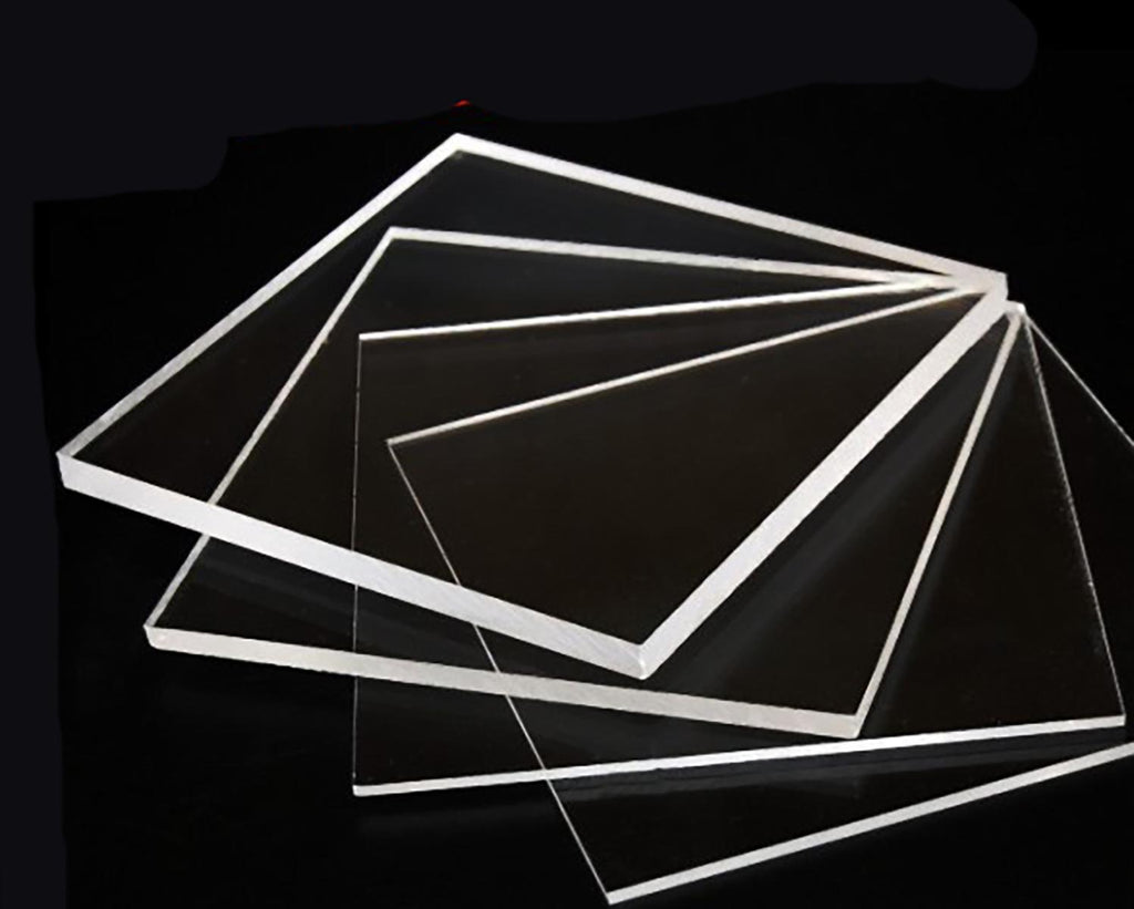 2pcs Clear Acrylic Sheets Transparent PMMA Panels 200mm * 200mm * 2mm ±10%