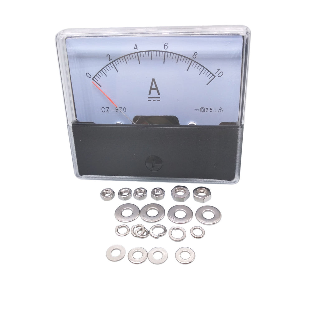 US Stock Analog Panel AMP Current Ammeter Meter Gauge DH-670 0-10A DC
