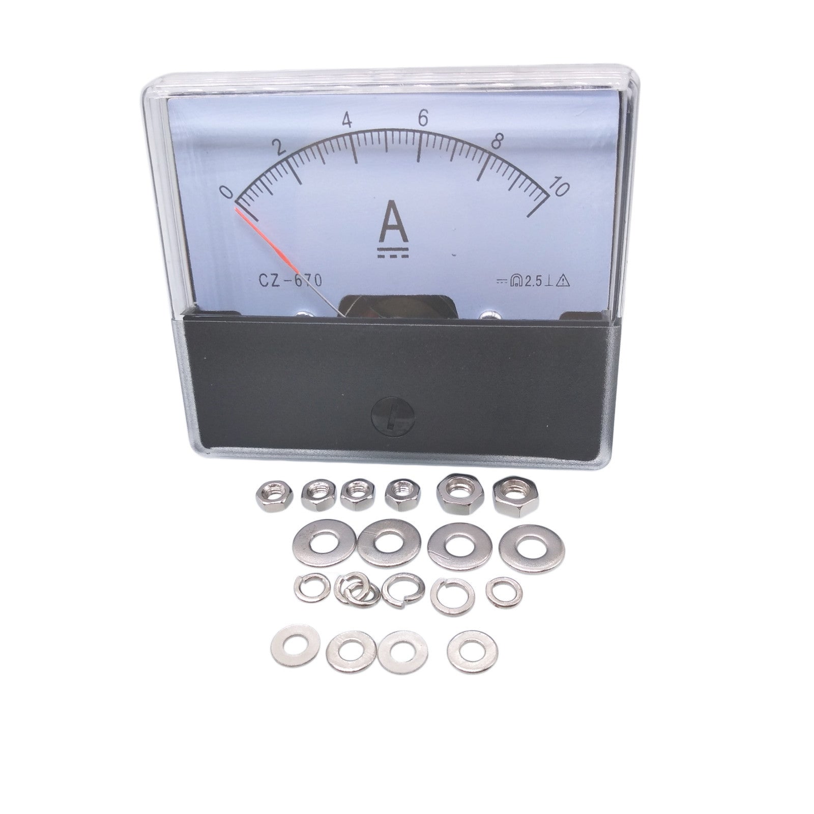 US Stock Analog Panel AMP Current Ammeter Meter Gauge DH-670 0-10A DC