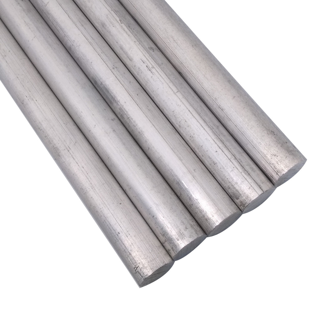 5pcs 15mm ±10% Dia x 250mm Long .59" x 9.84" Aluminum 6061 Round Rod Bar