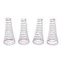 4pcs Wire dia 0.7mm Steel Coil Conical Helical Compression Spring Length 50mm