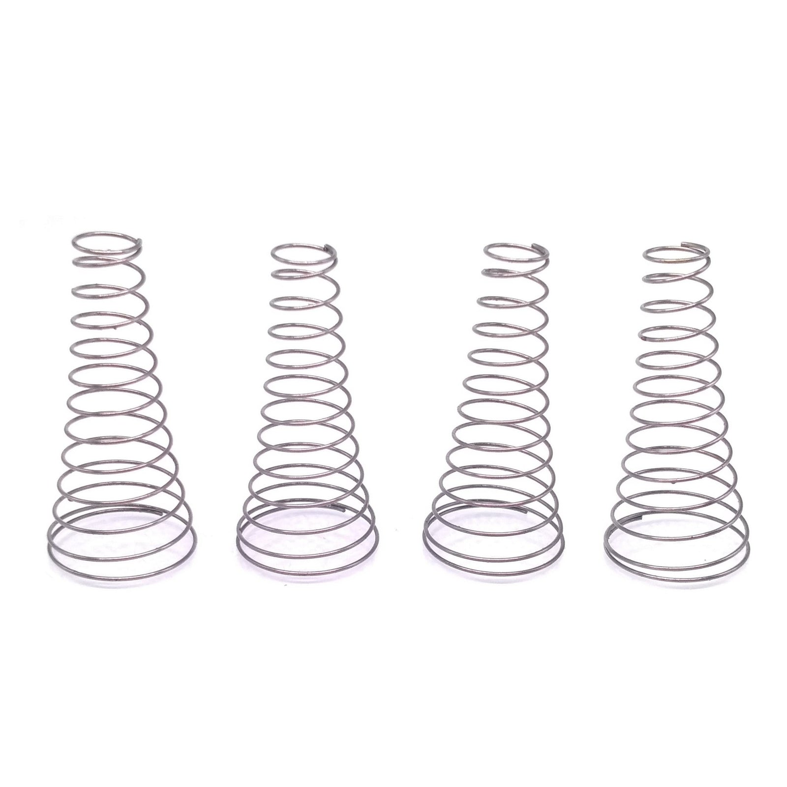 4pcs Wire dia 0.7mm Steel Coil Conical Helical Compression Spring Length 50mm