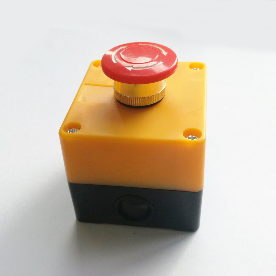 US Stock Red Sign Emergency Stop Push Button 660V 10A Switch
