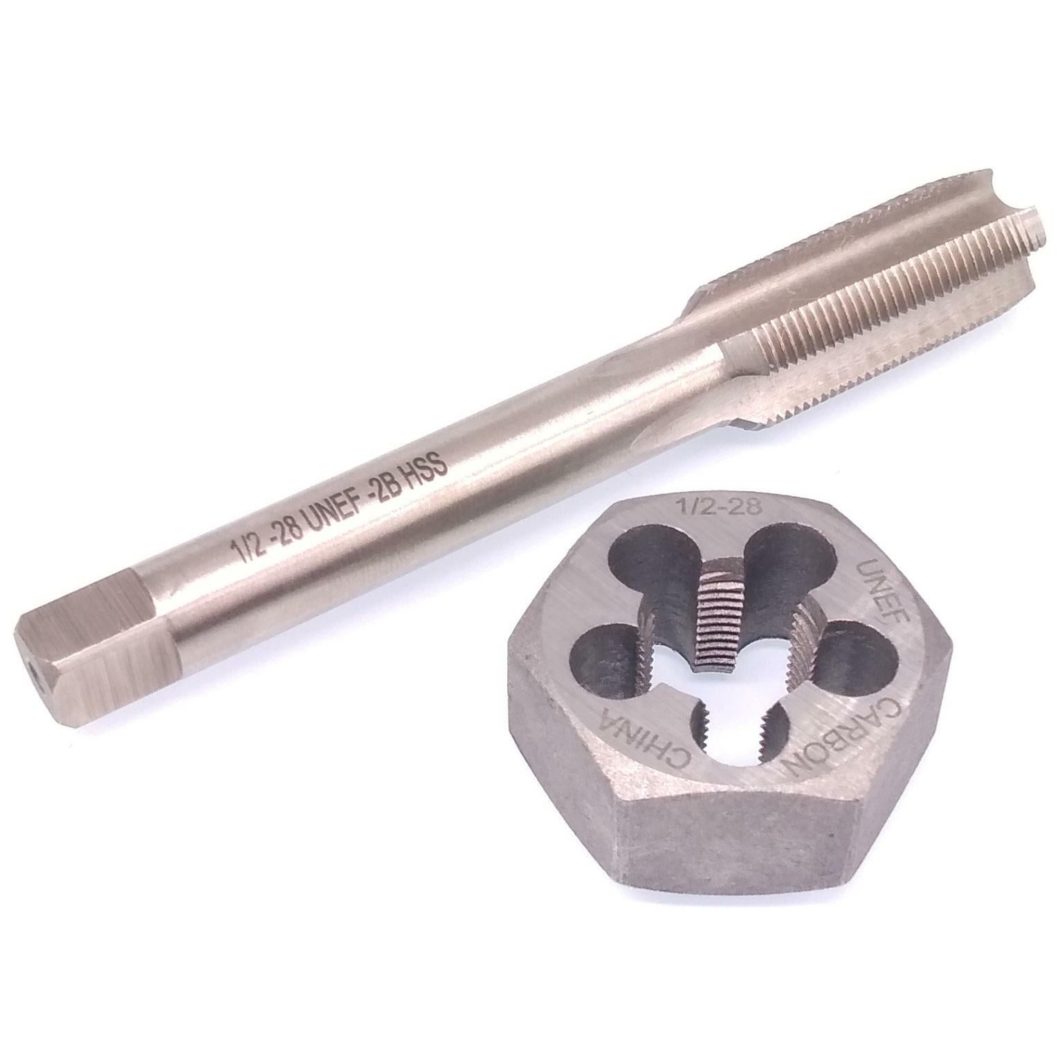 US Stock HSS 1/2-28 Tap & 1/2-28 Hexagon Die Thread Right Hand Set