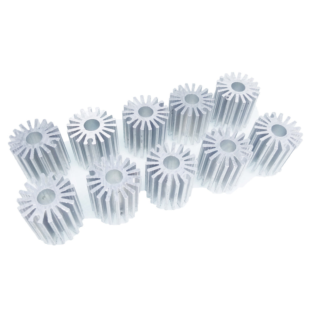 AU Stock 10pcs OD 19. x H 20mm 1W Watt LED Aluminium Heatsink long Round Cooling