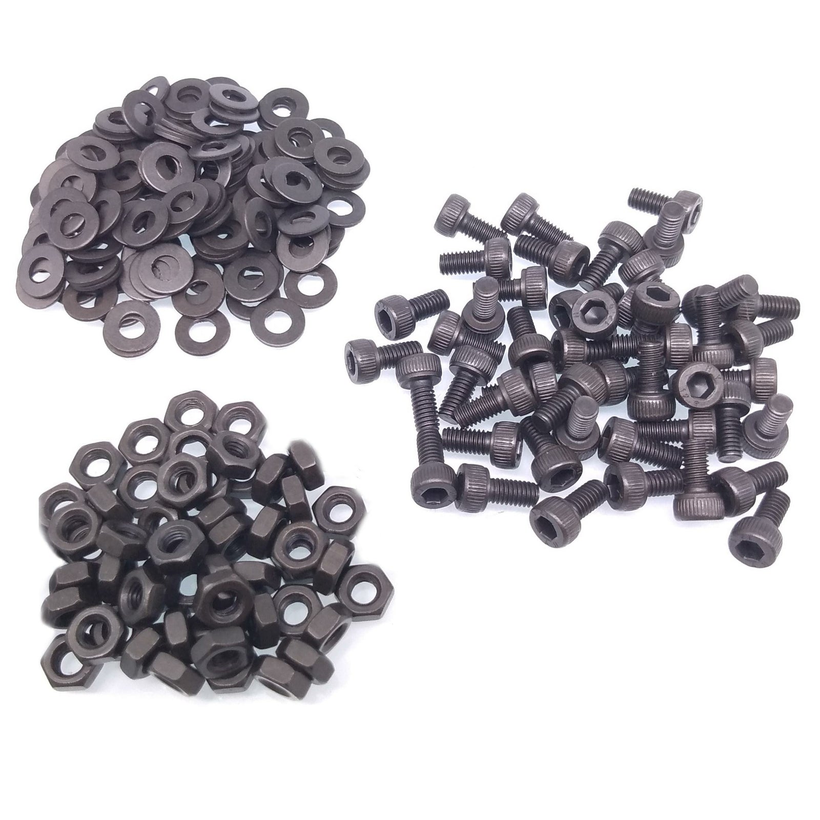 200x M3 x 8mm Socket Head Cap Screws Alloy Steel Allen Socket Drive Nuts Washers