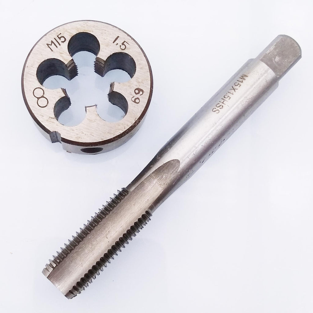 AU Stock  HSS M15 x 1.5mm Tap & M15 x 1.5mm Die Metric Thread Right Hand