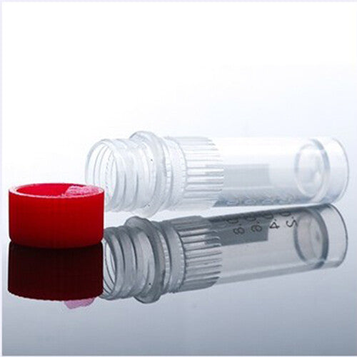 250pcs 1ml Red Plastic Vials Microcentrifuge Tubes Lab Screw Cap Tube
