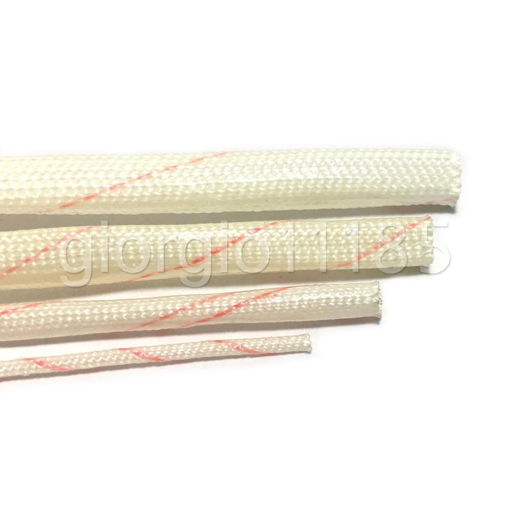 US Stock 1mm Electrical Wire PVC Fiberglass Insulation Sleeving Pipe 16.4ft