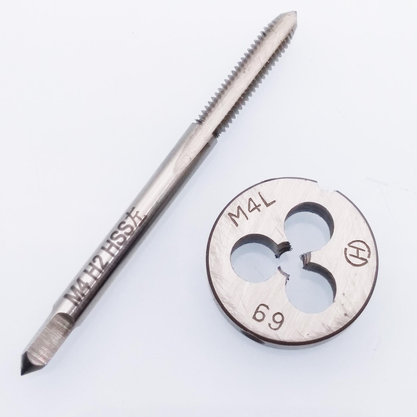 US Stock HSS M4 x 0.7mm Tap & M4 x 0.7mm Die Metric Thread Left Hand