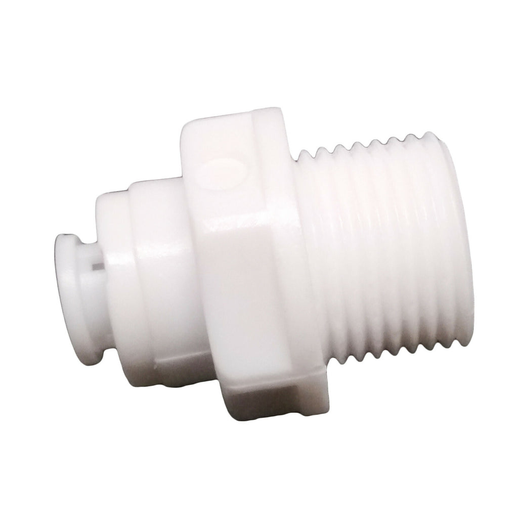 US Stock 2pcs 3/8" Male Thread to 1/4" Tube Quick Connect Push Fit