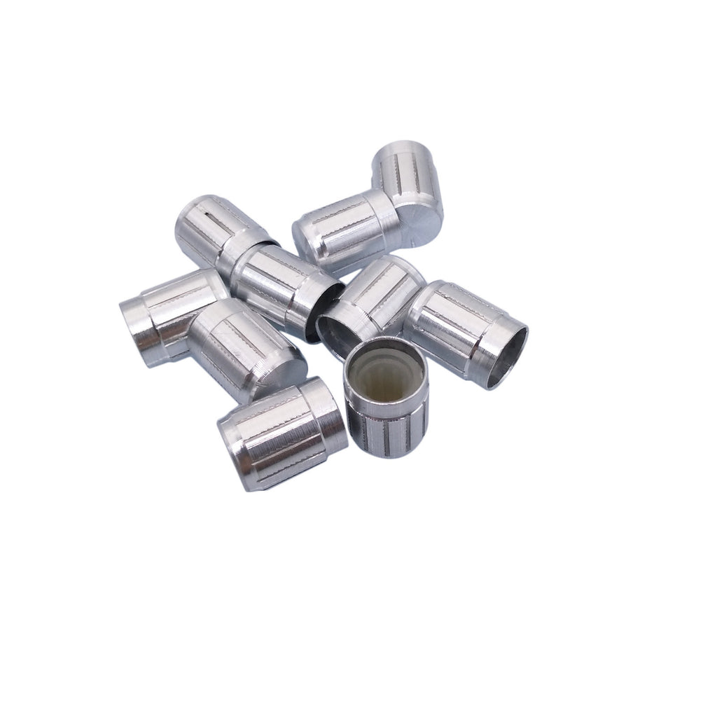 10x Aluminum Hi-Fi CD Volume Tone Control Potentiometer Knob 6mm Silver