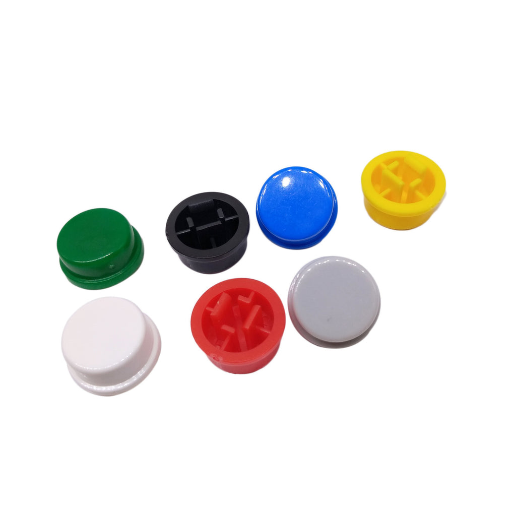 US Stock 140pcs Mixed Color Tactile Button Caps Kit For 12×12×7.3mm Tact Switch
