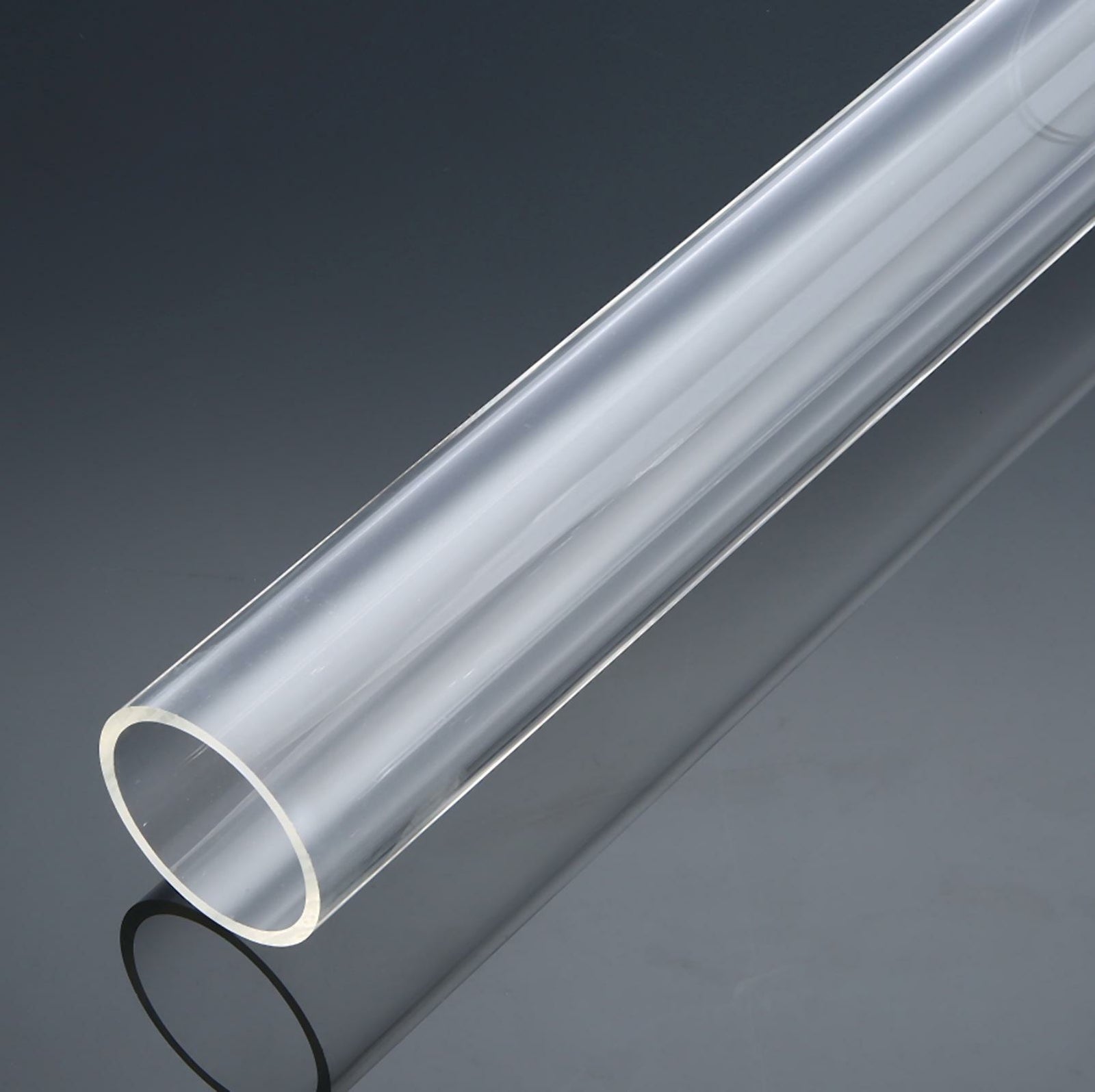 US Stock 75mm OD 69mm ID 250mm Long Clear Acrylic Plastic Tube Pipe