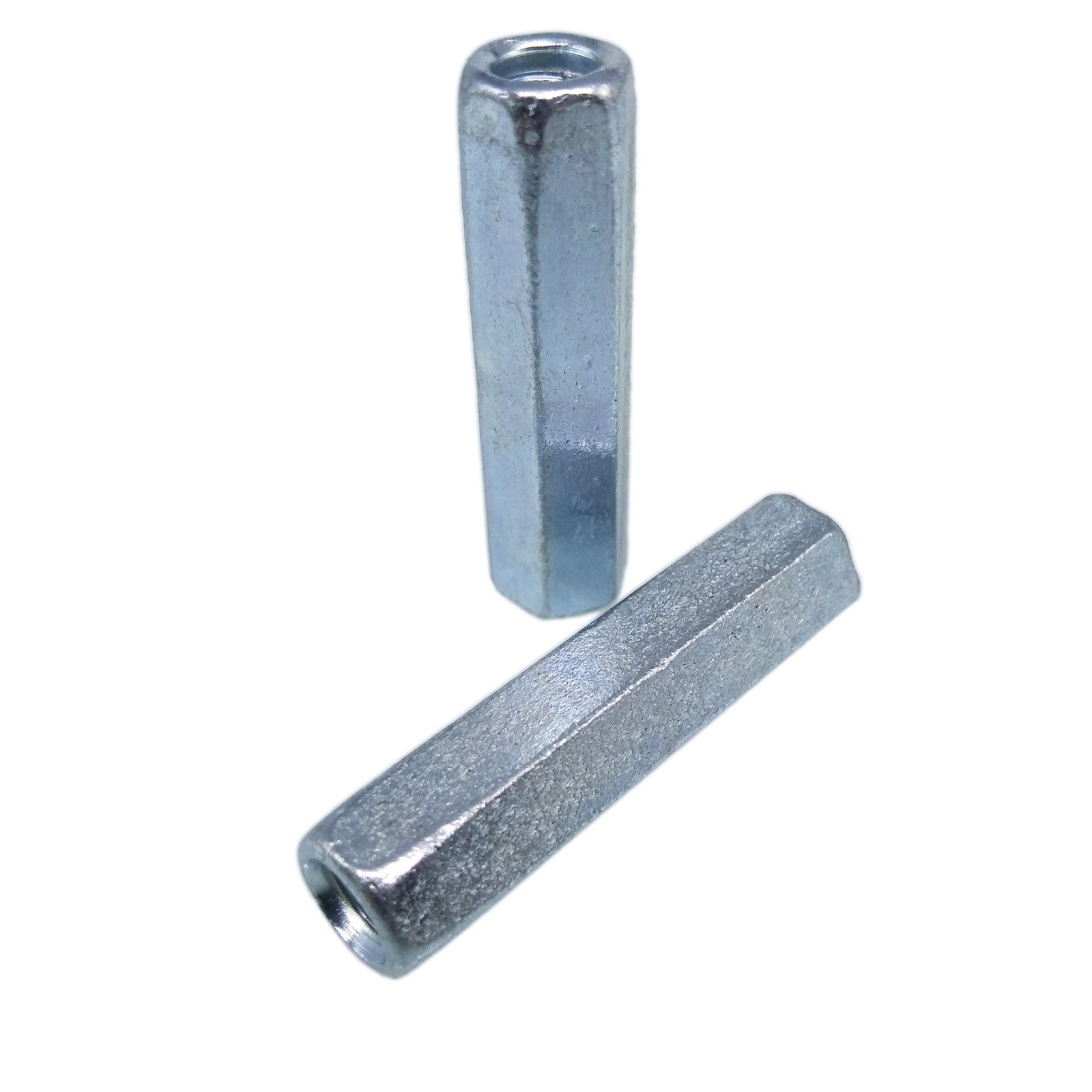 5pcs M6 x 1 x 40mm Long Rod Coupling Hex Nut Connector Zinc Plated