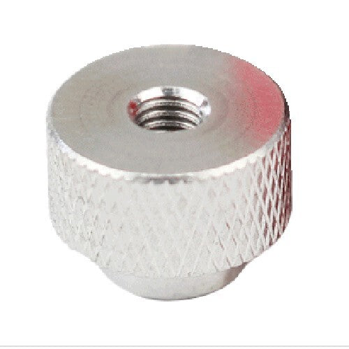 50pcs M3 - D12 x 12 Knurled Thumb Nuts Through Hole Hand Grip Knobs Alu Alloy