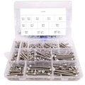 220x M5 Socket Head Cap Screws SS Steel Allen Socket Nuts Washers Assortment Kit