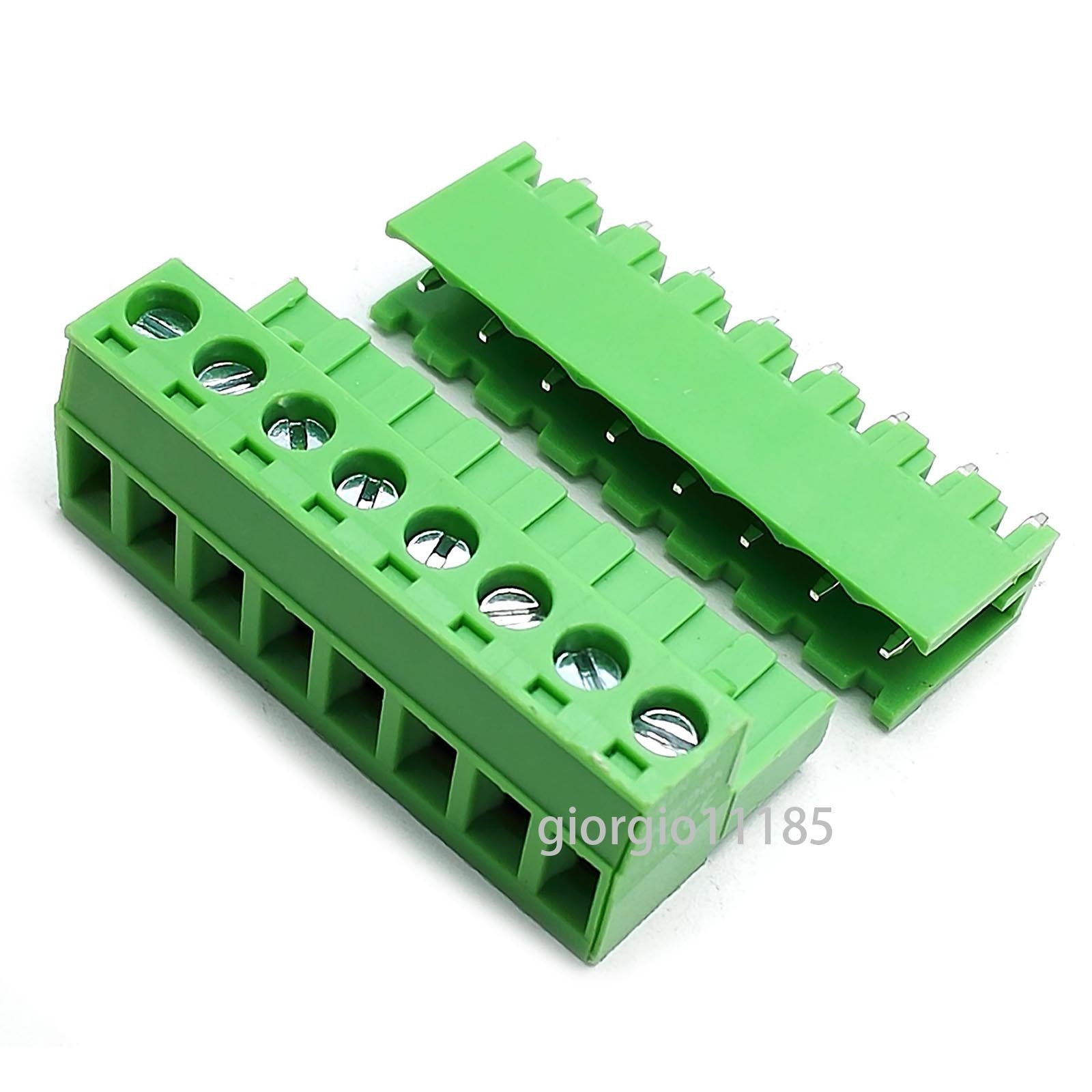 US Stock 10Set 2EDG 8P Plug-in Screw Terminal Block Connector 5.08mm Right Angle