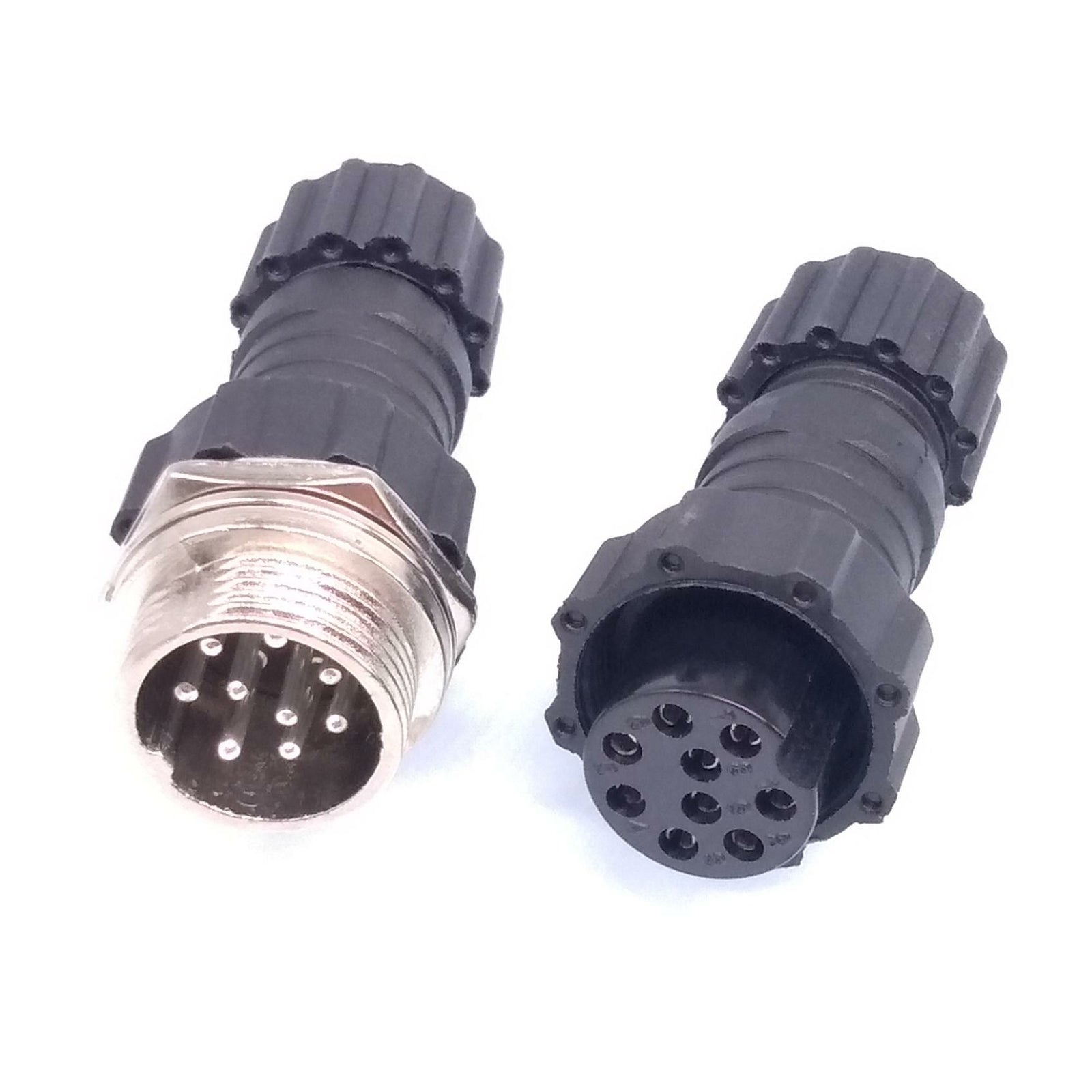 2Sets GX16 Waterproof Aviation Connector Plug Socket Sensor 9pin