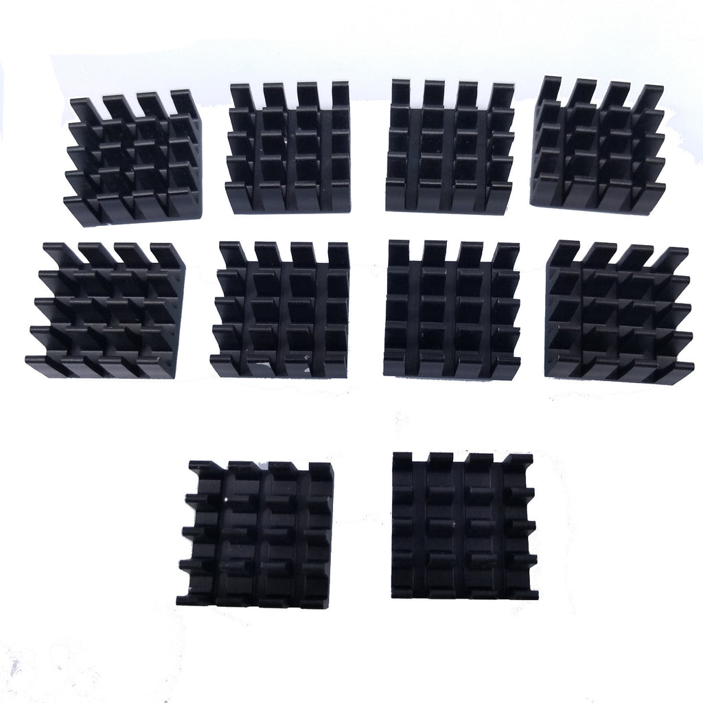 US Stock 10pcs 14 x 14 x 7mm Heat Sink Cooling Aluminum Heatsink CPU IC LED