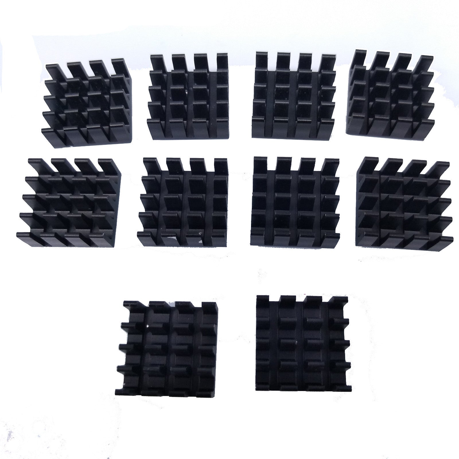 US Stock 10pcs 14 x 14 x 7mm Heat Sink Cooling Aluminum Heatsink CPU IC LED