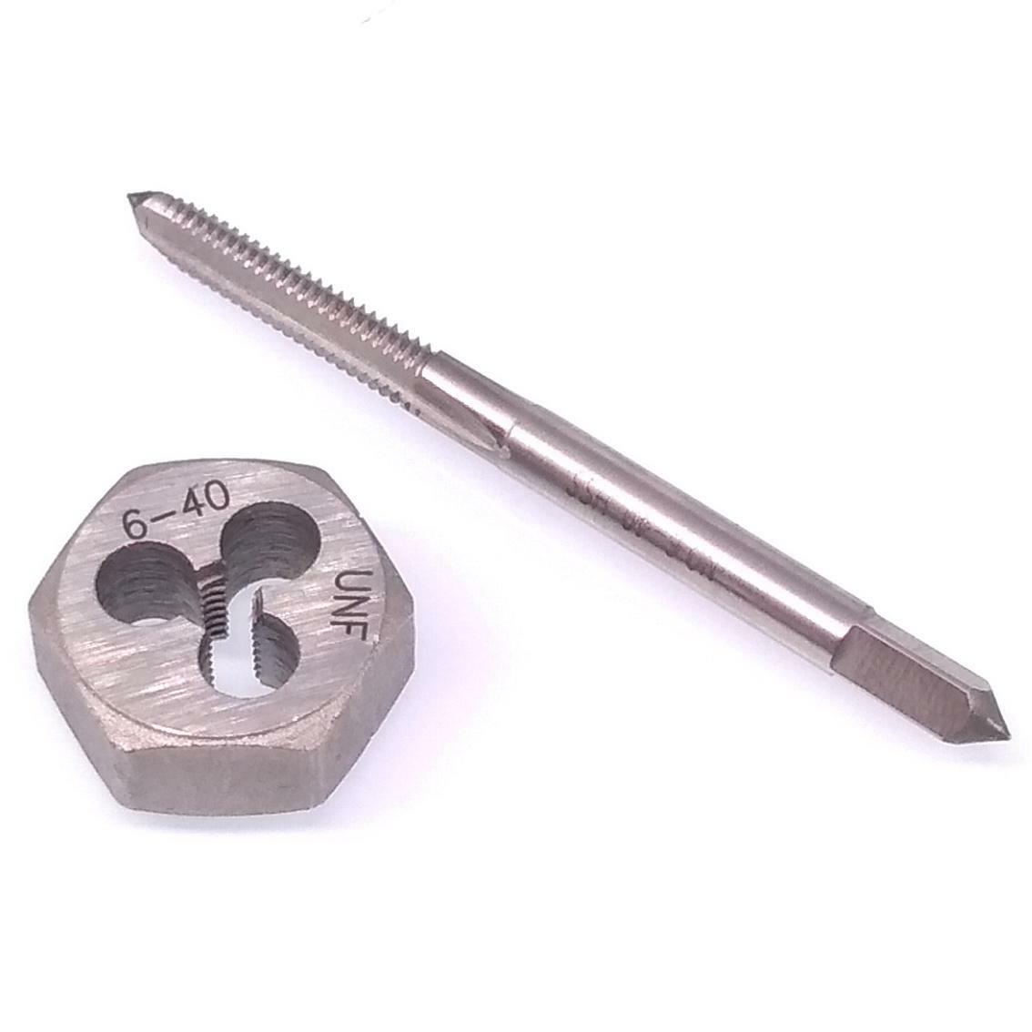 US Stock HSS 6-40 Tap & 6-40 Hexagon Die Thread Right Hand Set