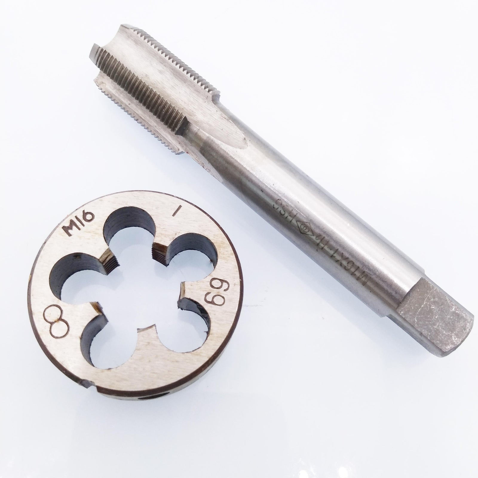 HSS M16 x 1mm Tap & M16 x 1.0mm Die Metric Thread Right Hand