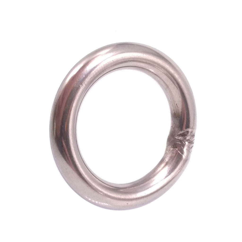 5pcs 304 Stainless Steel Seamless Metal O Ring Welded Round OD 30mm Wire Dia 5