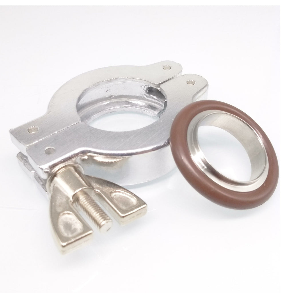 US Stock 1 set KF25 Aluminium vacuum clamp ring + SS304 centering ring w/ O-ring