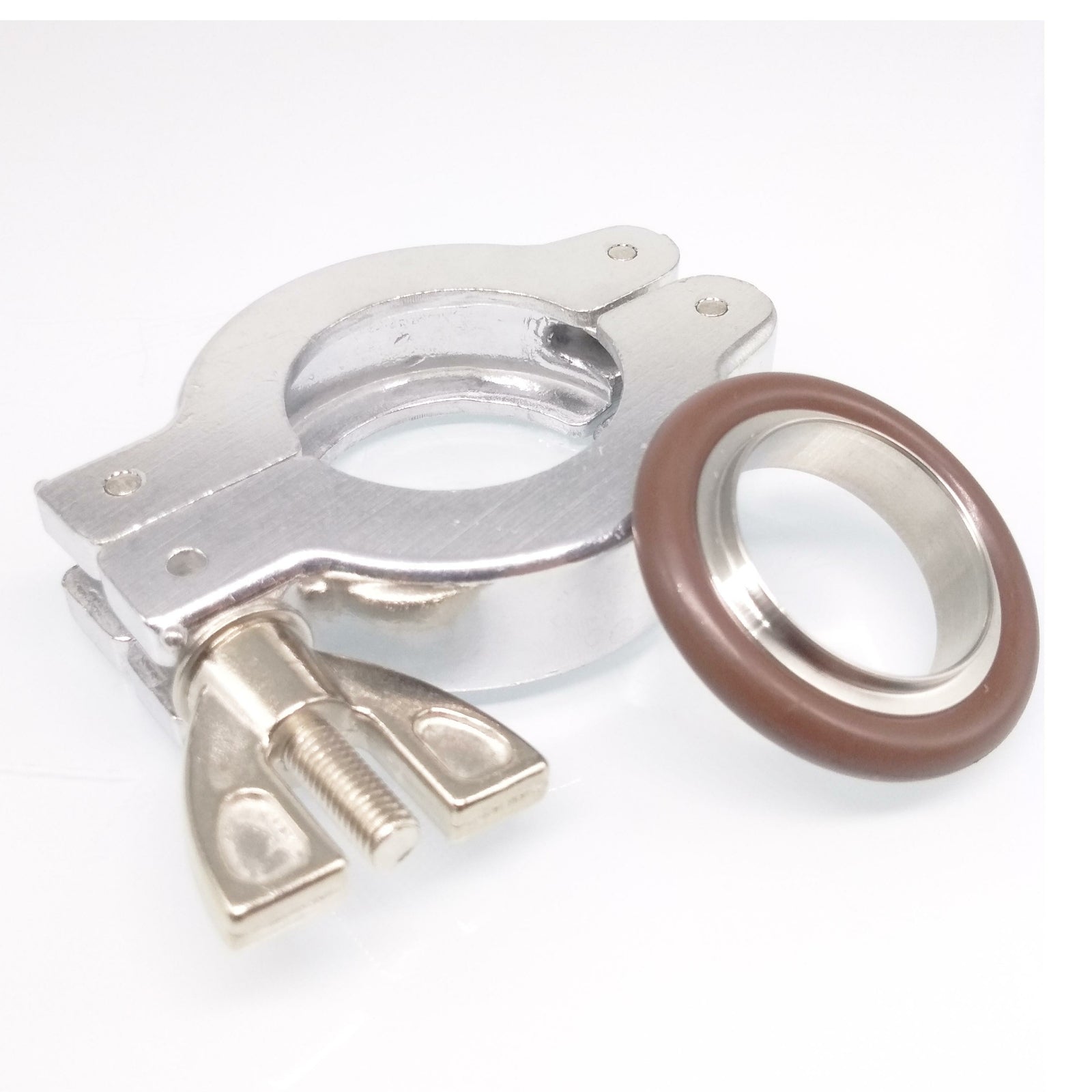 US Stock 1 set KF25 Aluminium vacuum clamp ring + SS304 centering ring w/ O-ring