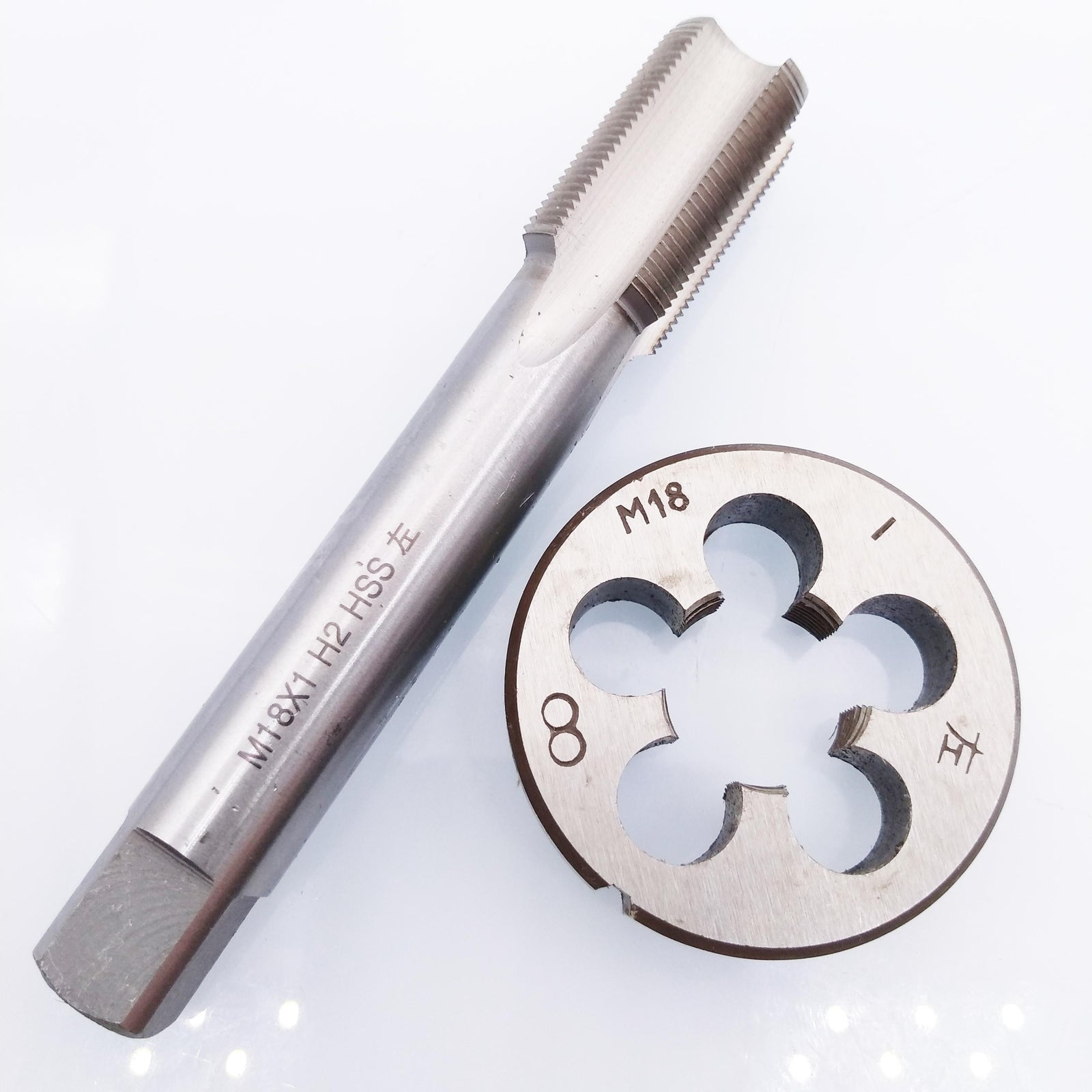 AU Stock HSS M18 x 1mm Tap & M18 x 1.0mm Die Metric Thread Left Hand