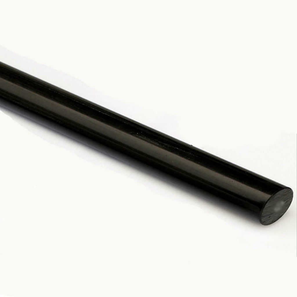 1pc PA6 Nylon Round Rod Stick Bar Black Dia. 30mm ±10% Long 330mm 13"