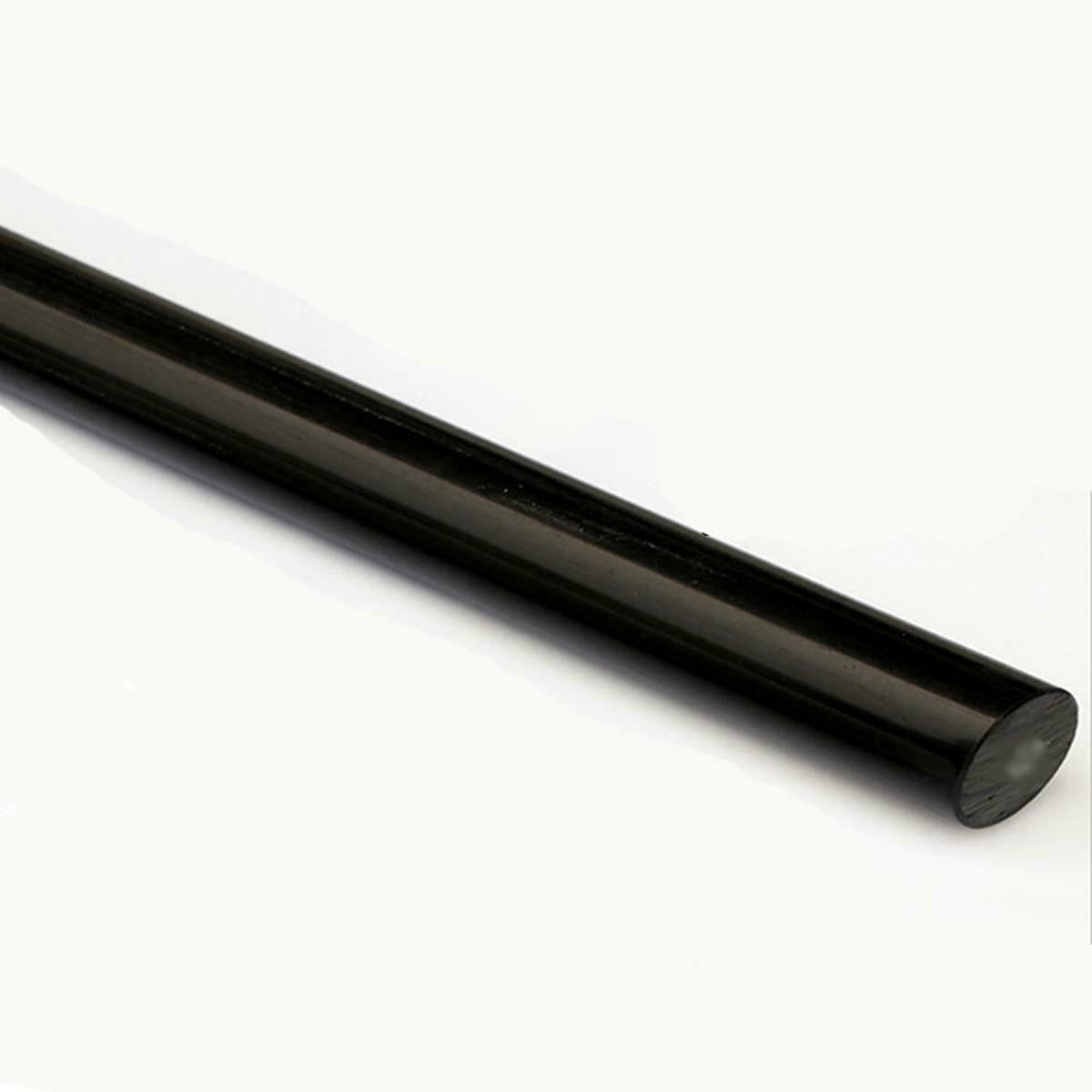 1pc PA6 Nylon Round Rod Stick Bar Black Dia. 30mm ±10% Long 330mm 13"