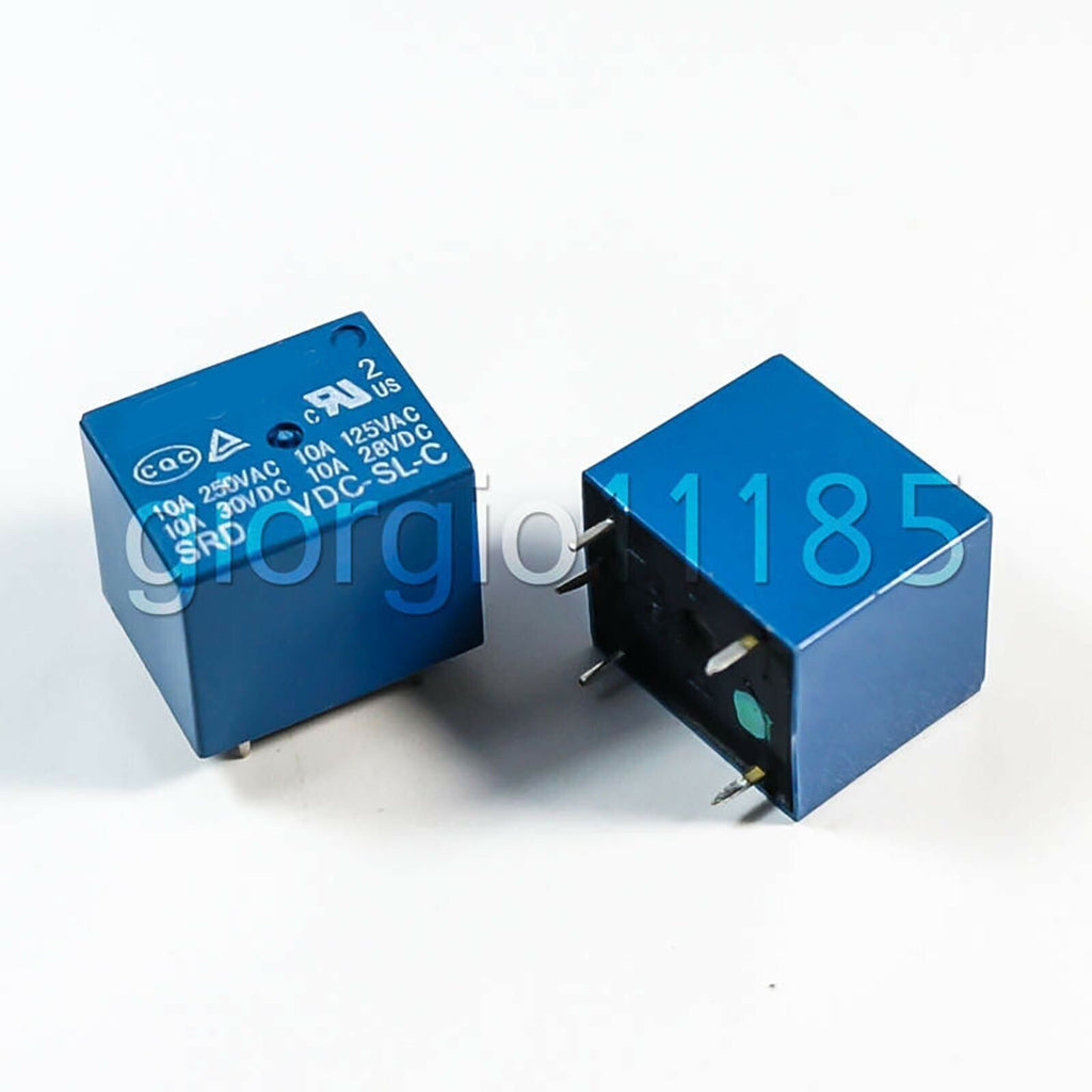 AU Stock 10pcs Mini 6V DC Power Relay SRD-6VDC-SL-C PCB Type
