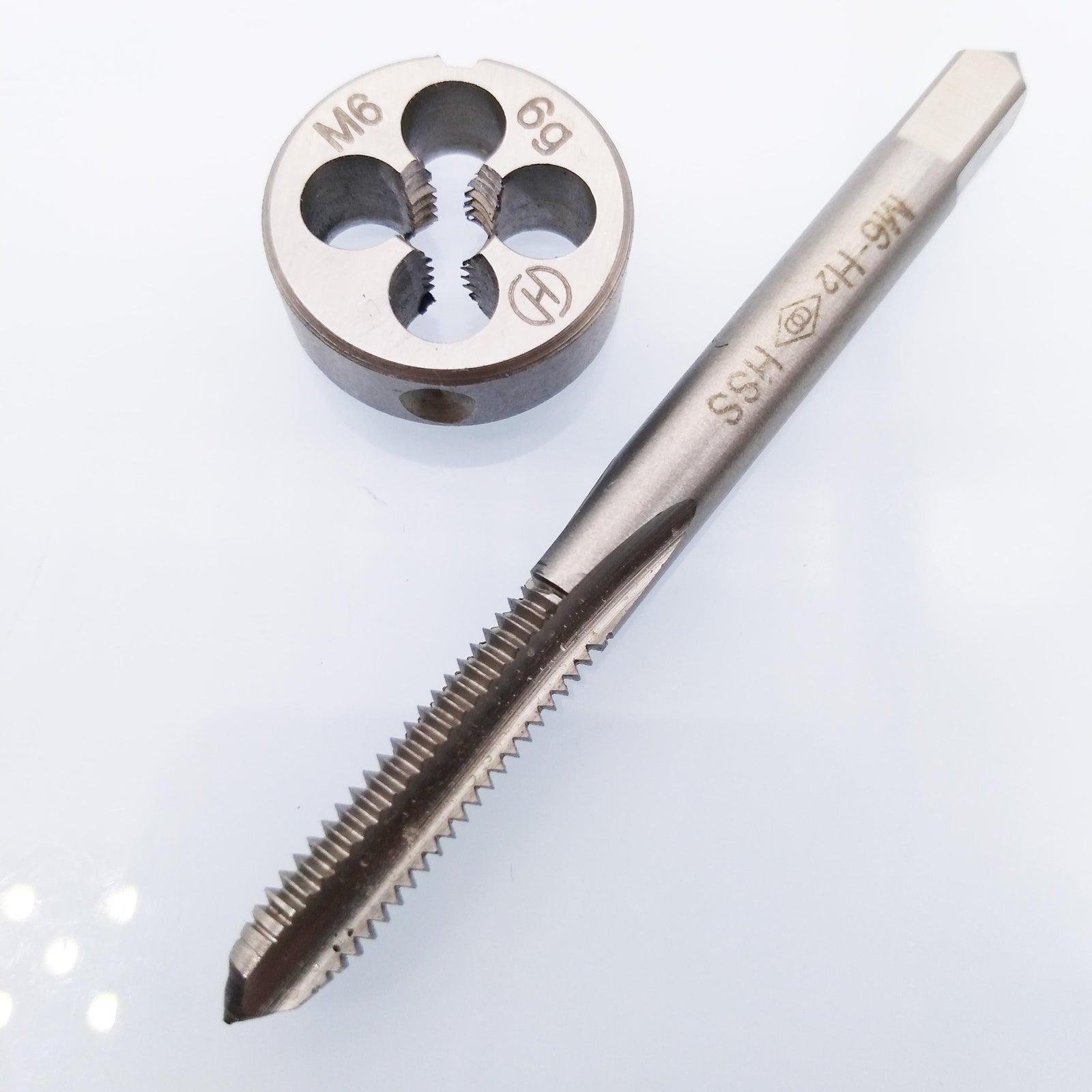 HSS M6 x 1mm Tap & M6 x 1.0mm Die Metric Thread Right Hand