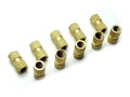 US Stock 20 M6 L16mm OD8.3mm Brass Cylinder Knurled Threaded Insert Embedded Nut