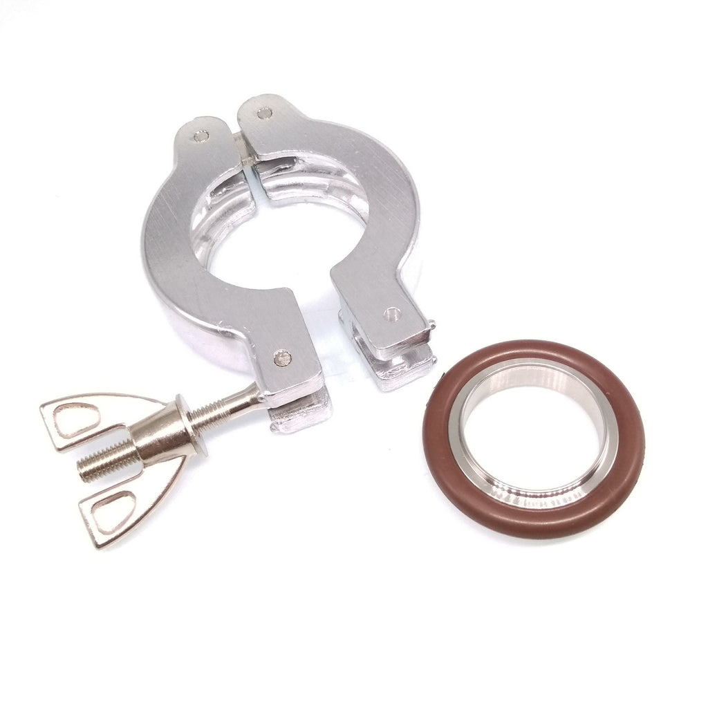 US Stock 1 set KF25 Aluminium vacuum clamp ring + SS304 centering ring w/ O-ring