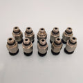 US Stock 10pcs M6 to 4mm Hole Tube Air Pneumatic Push in Quick Connector Jointer