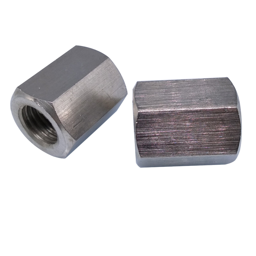 US Stock 2pcs M16 x 2 x 30mm Stainless steel Long Coupling Hex Nut Connector