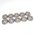 10 x F698zz Mini Metal Double Shielded Flanged Ball Bearings (8mm*19mm*6mm)