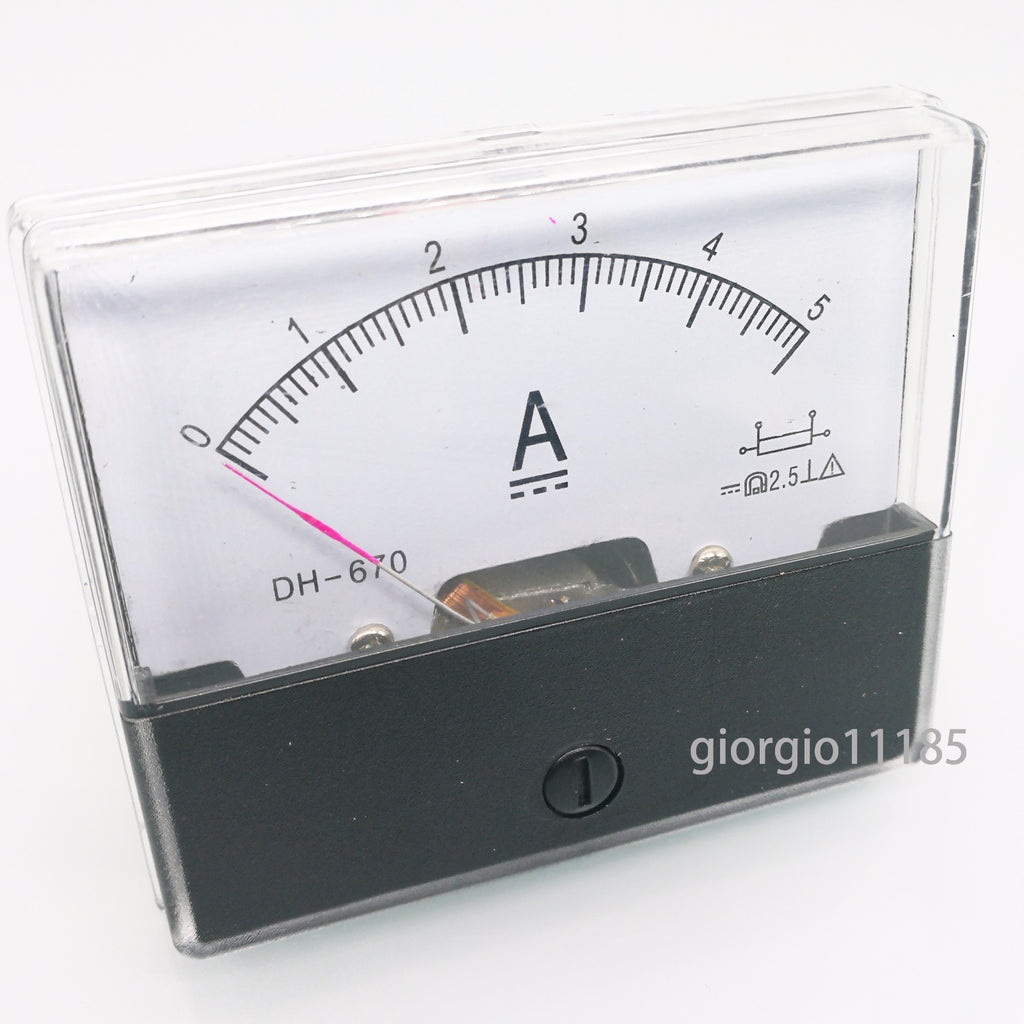 AU Stock  Analog Panel AMP Current Ammeter Meter Gauge DH-670 0-5A DC