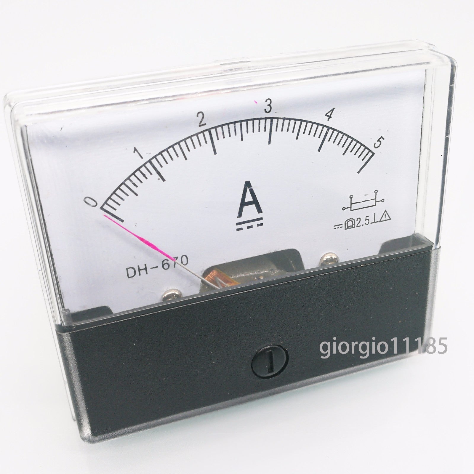 AU Stock  Analog Panel AMP Current Ammeter Meter Gauge DH-670 0-5A DC