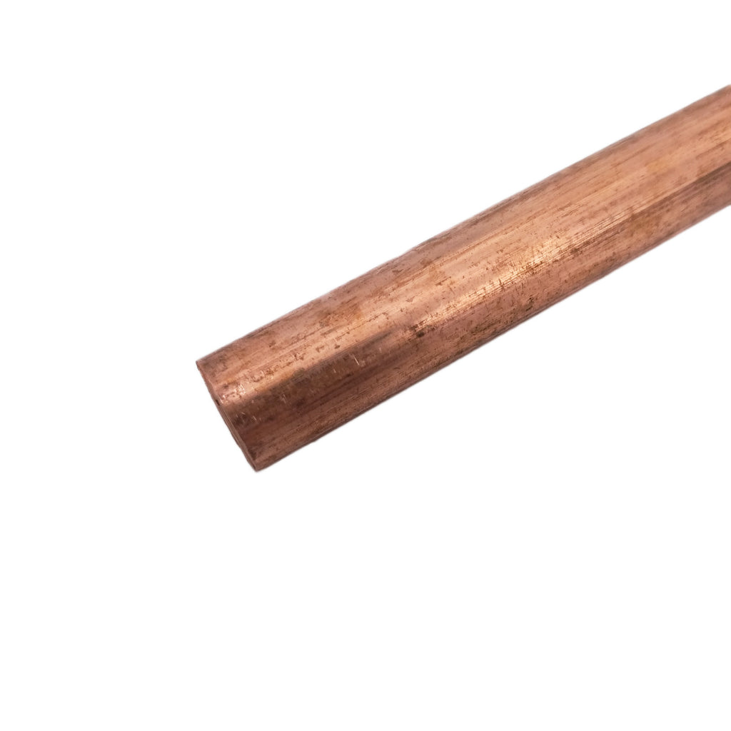 US Stock 10mm ±10% Dia. 9.85" Long 99.9% Pure Copper T2 Cu Metal Rods Cylinder