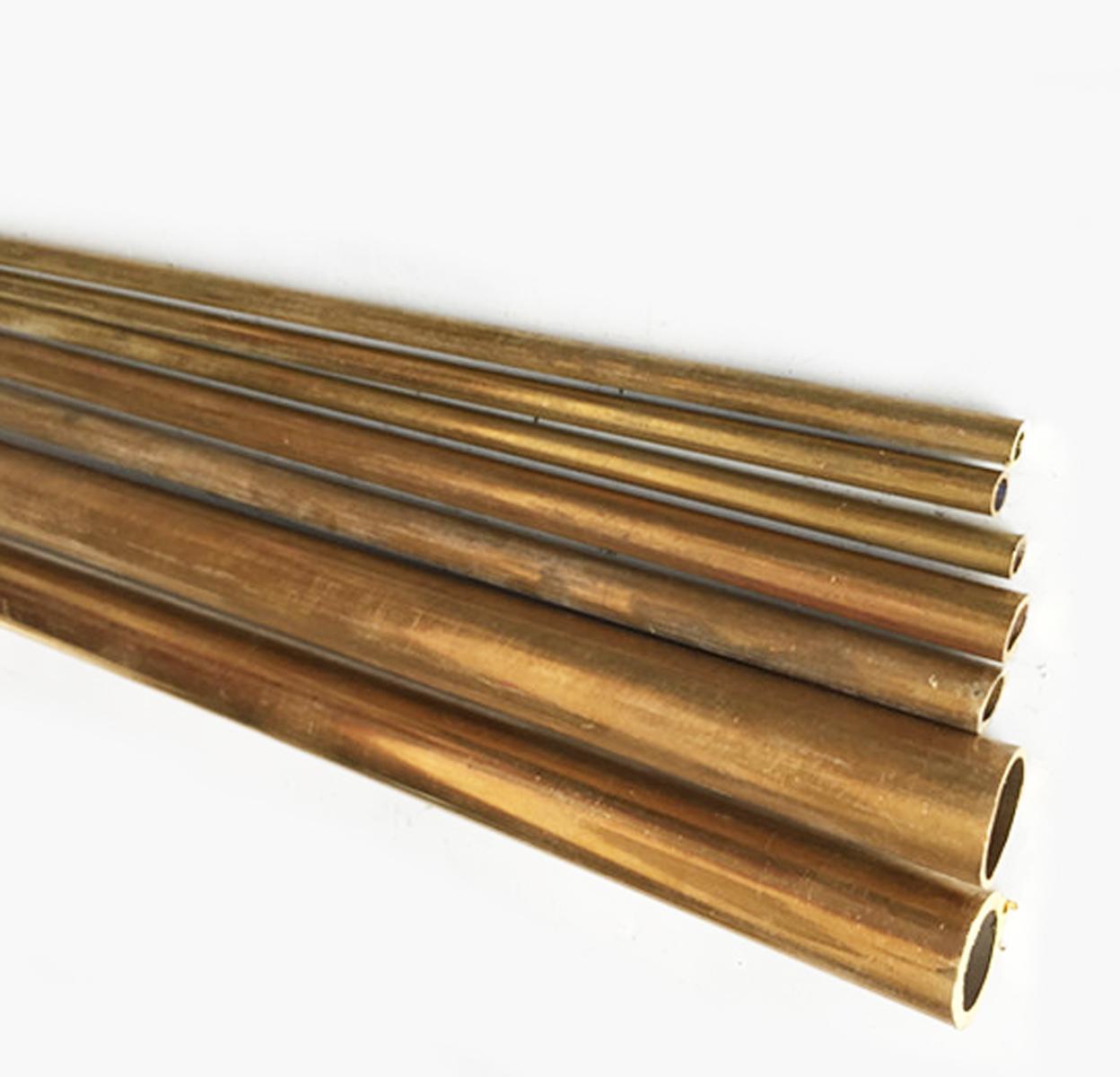 US Stock 8pcs 5mm OD 4mm ID 0.5mm Wall 9.85" Long H62 Brass Tube Pipe