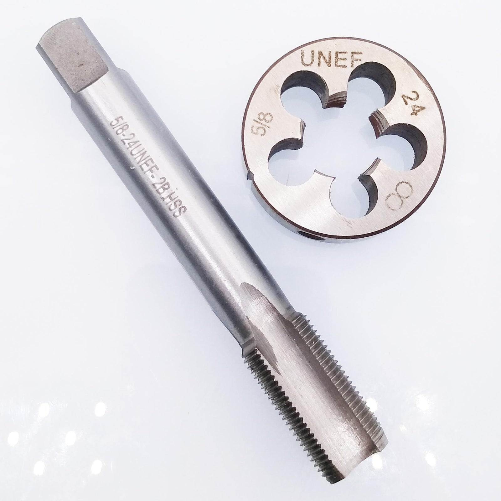US Stock HSS 5/8-24 UNEF Tap & 5/8-24 UNEF Die Right Hand