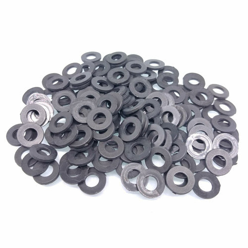 1000pcs Black Plastic Nylon Flat Spacer Washer Insulation Gasket M10 x 20 x 2mm