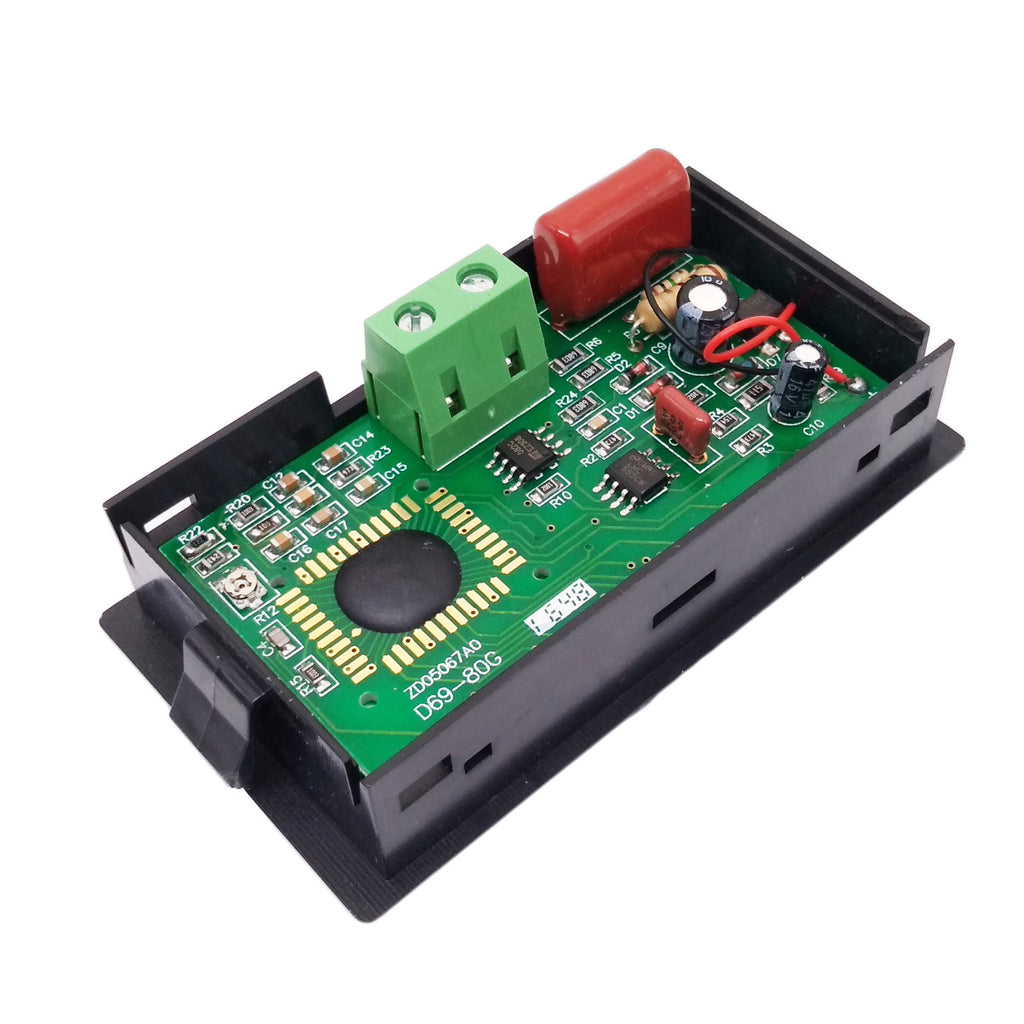 US Stock 45Hz-65.0Hz Digital LCD Display Frequency Panel Meter Gauge AC 80-500V